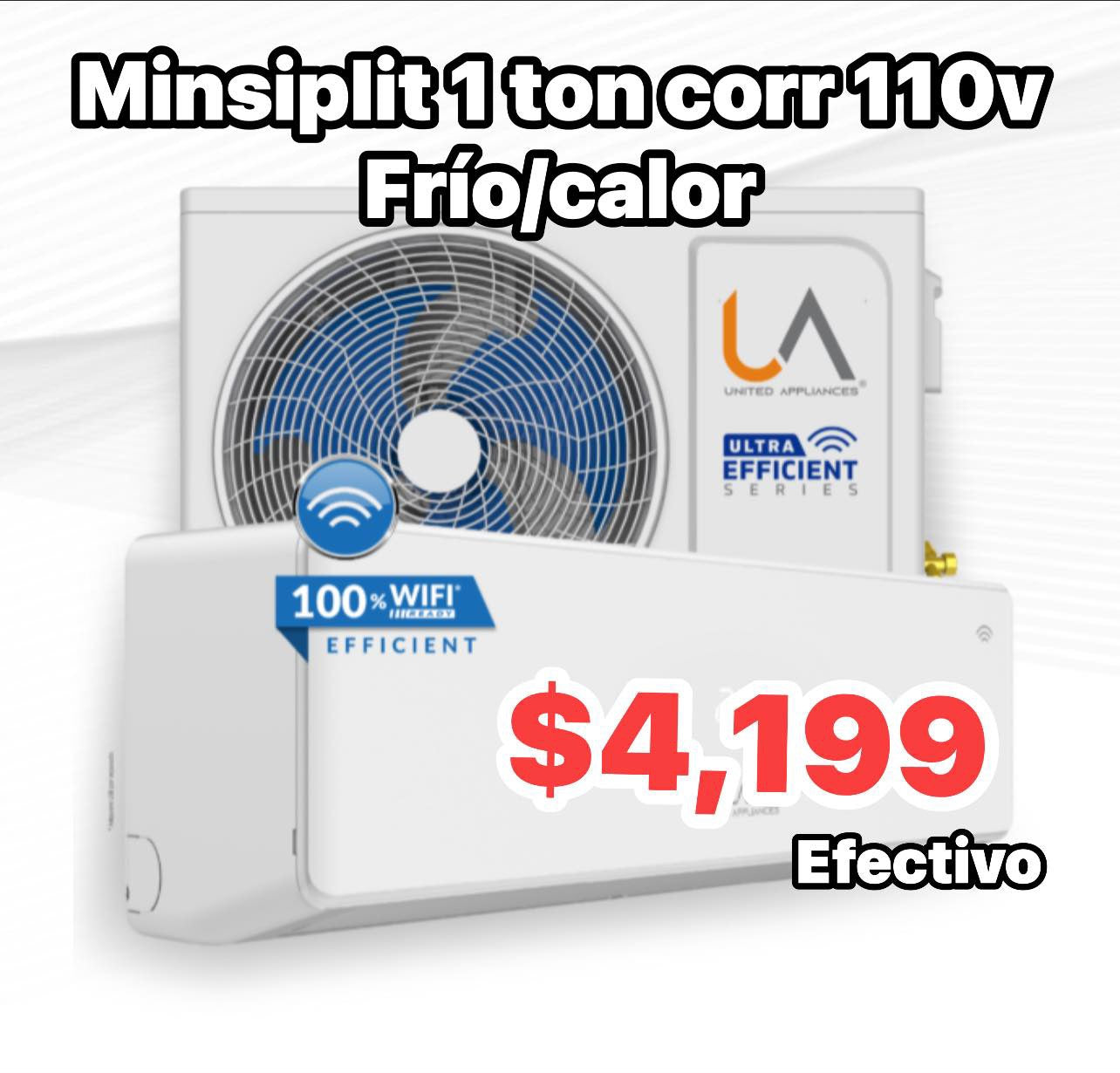 MINISPLIT 1 TONELADA FRIO CALOR